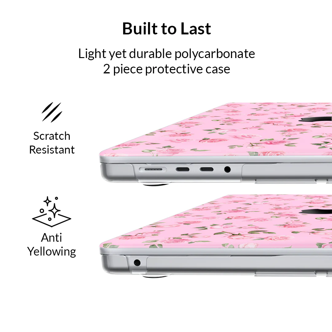 Baby Pink Roses MacBook Case - Image 16