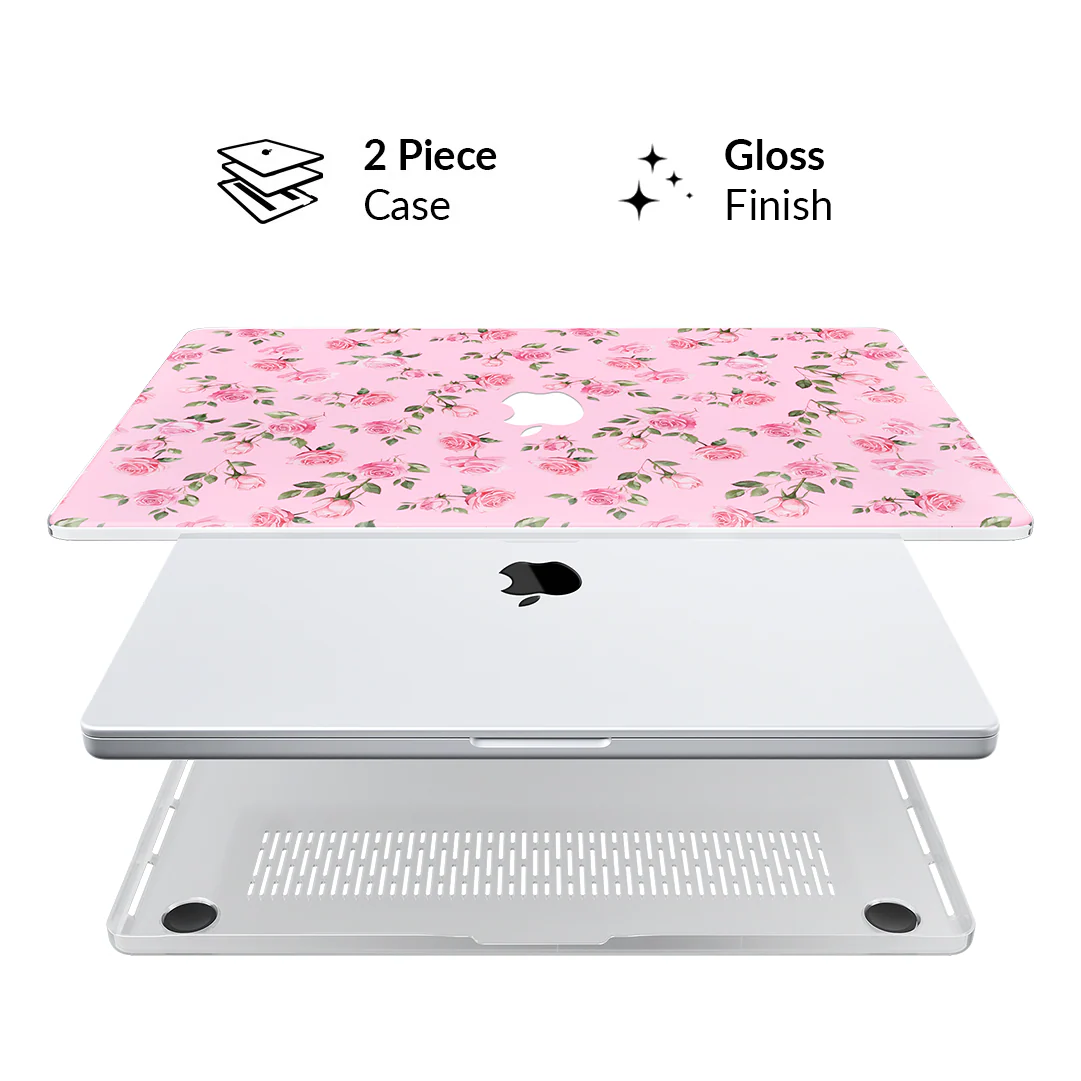 Baby Pink Roses MacBook Case - Image 20