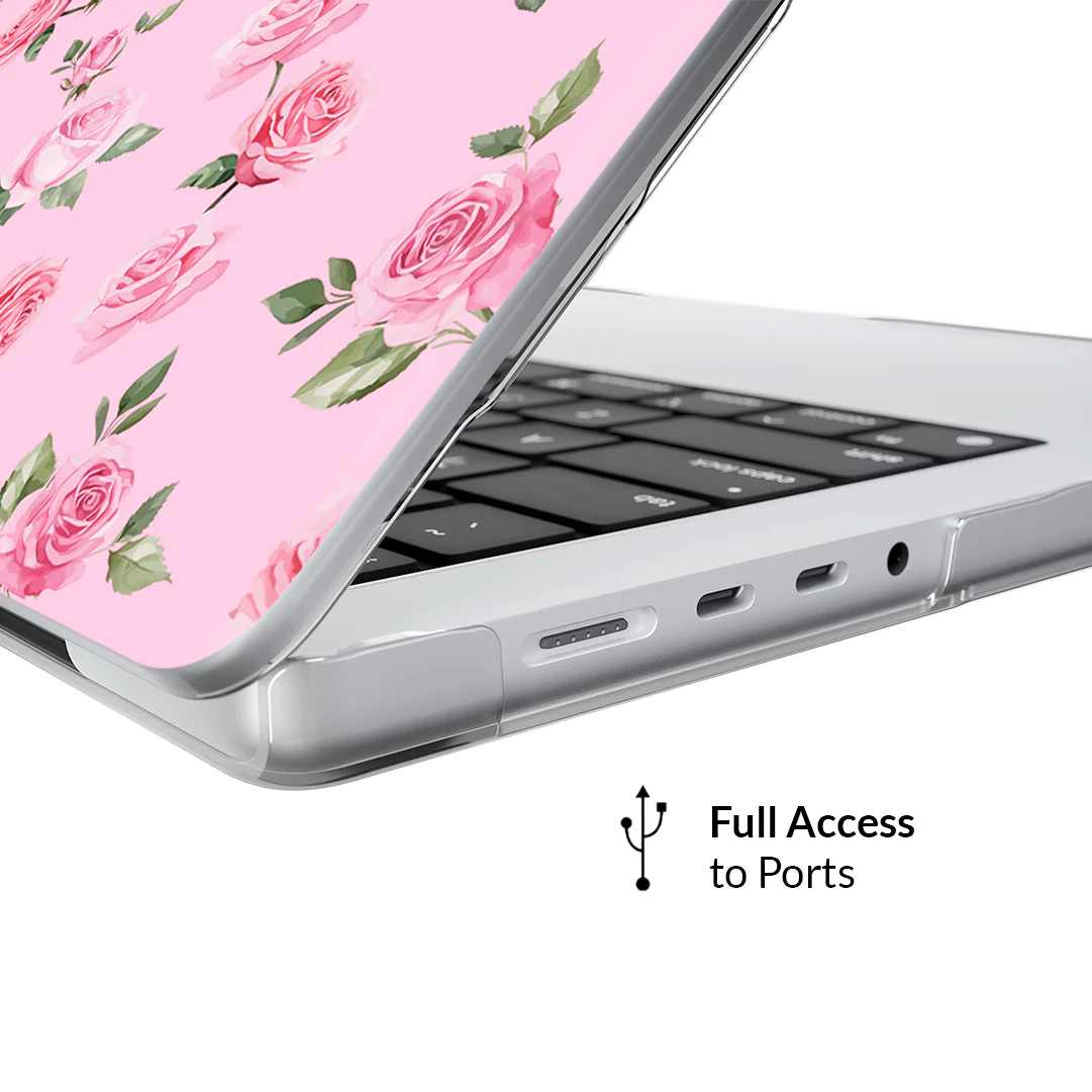 Baby Pink Roses MacBook Case - Image 21