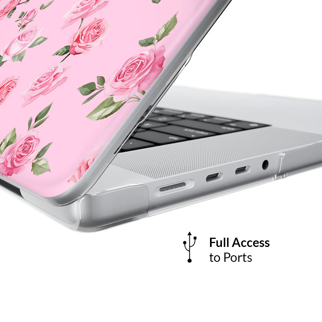 Baby Pink Roses MacBook Case - Image 33