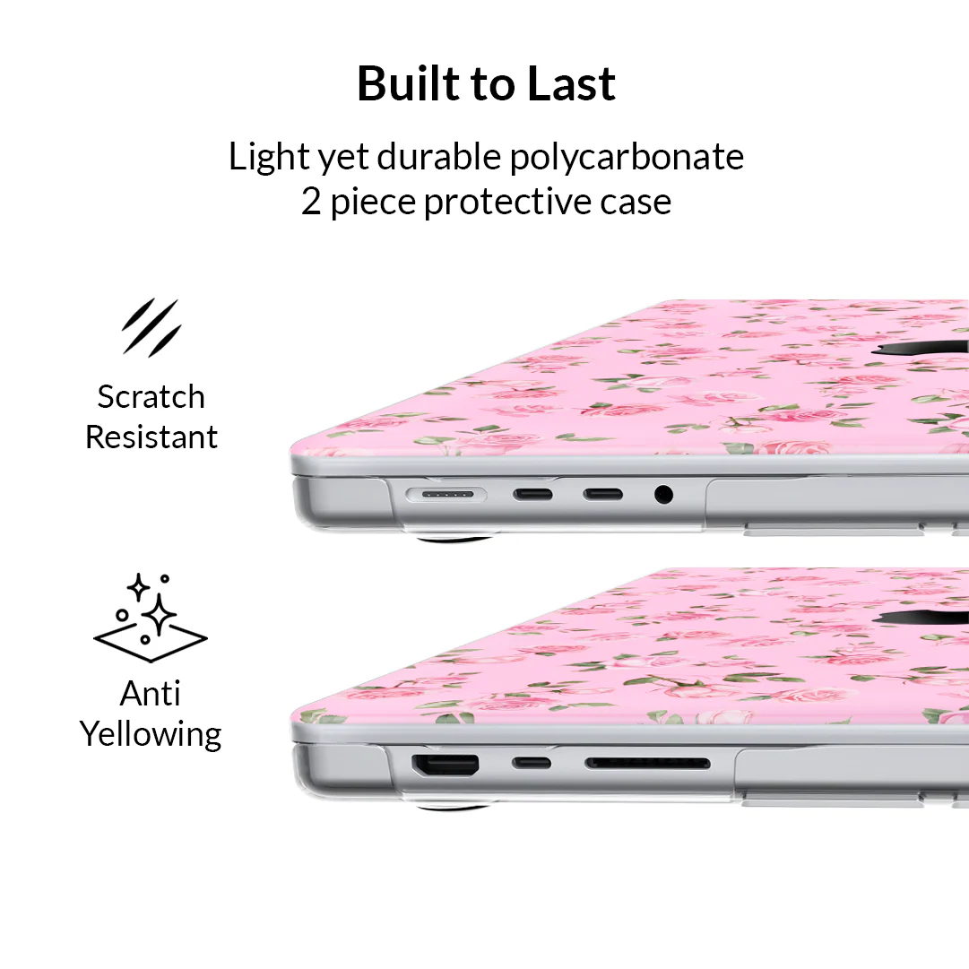 Baby Pink Roses MacBook Case - Image 34