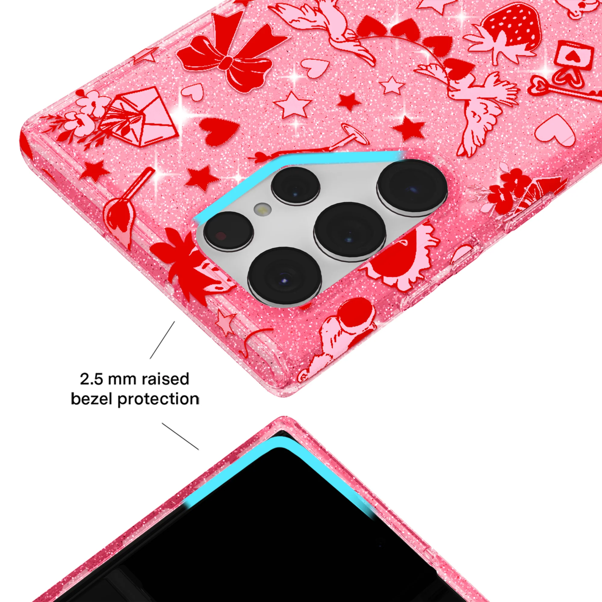 Be Mine Glitter Samsung Case - Image 13