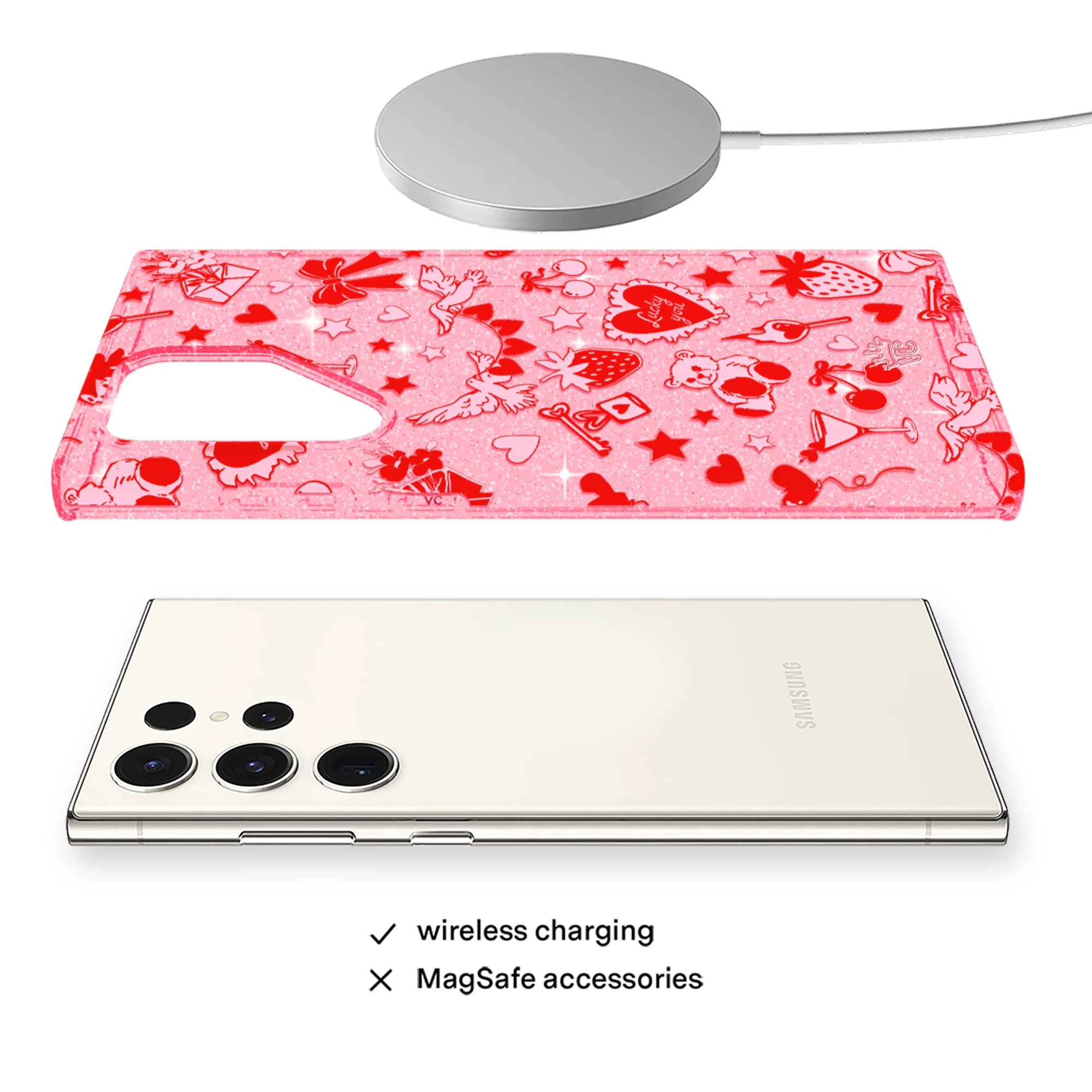 Be Mine Glitter Samsung Case - Image 14
