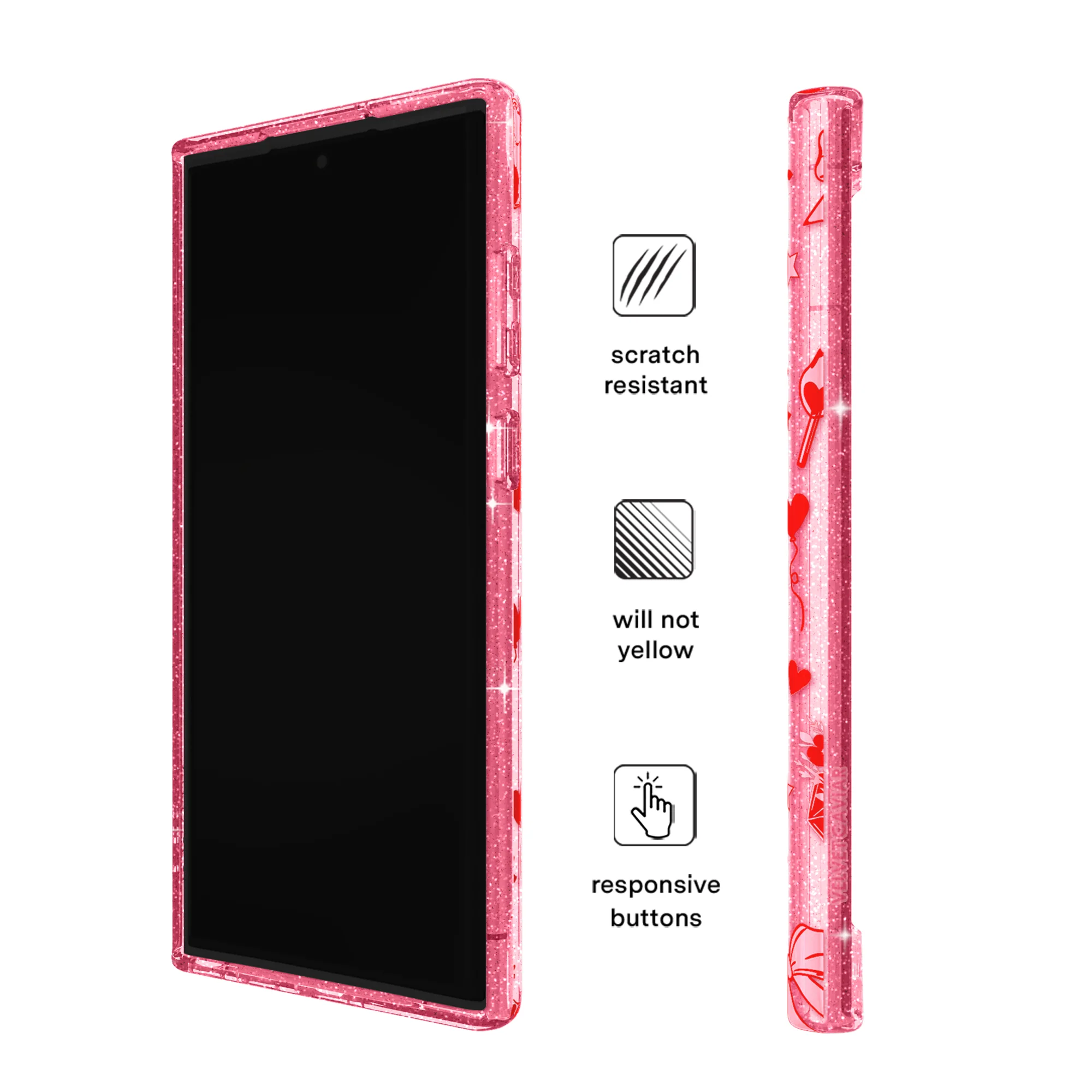 Be Mine Glitter Samsung Case - Image 15