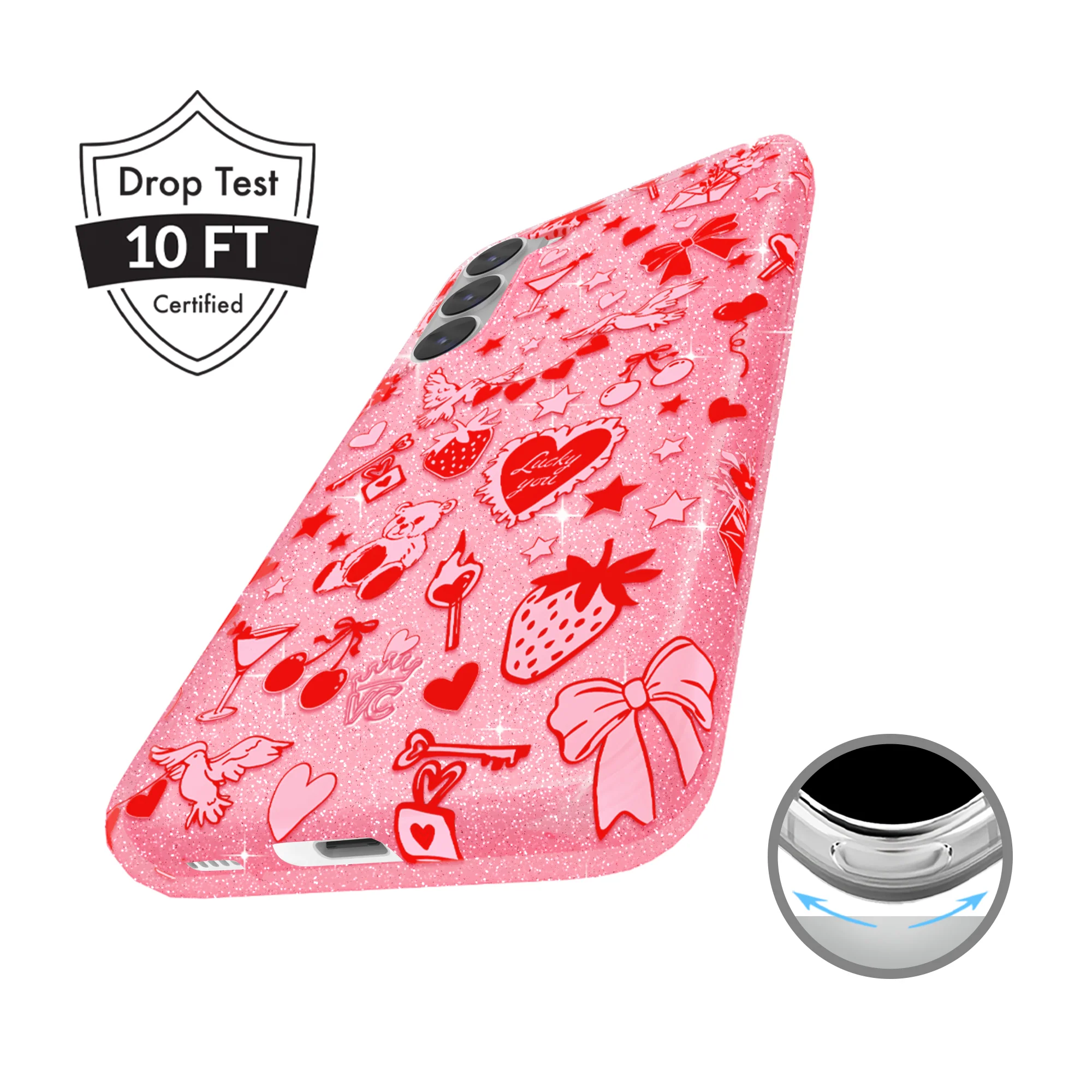 Be Mine Glitter Samsung Case - Image 17