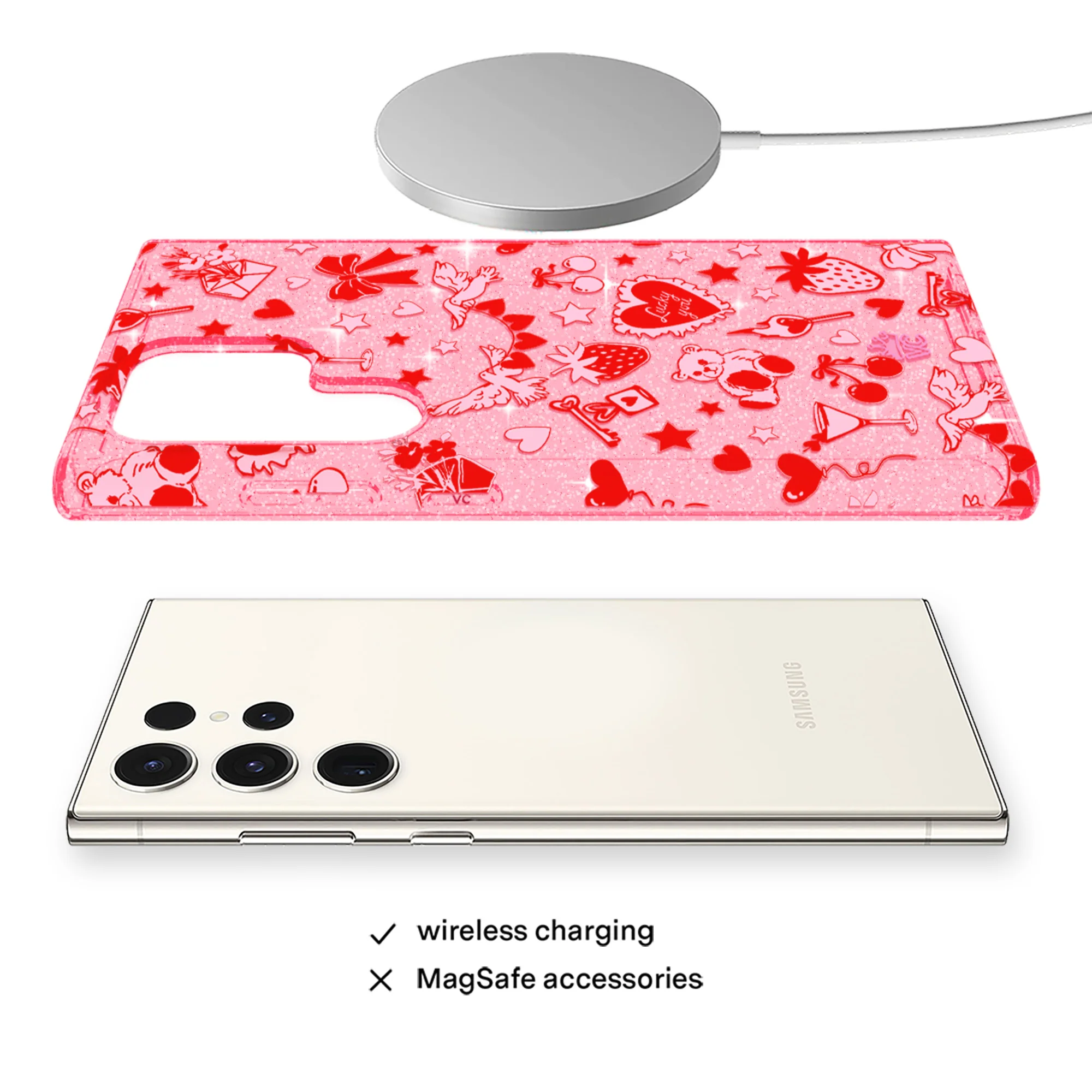 Be Mine Glitter Samsung Case - Image 44