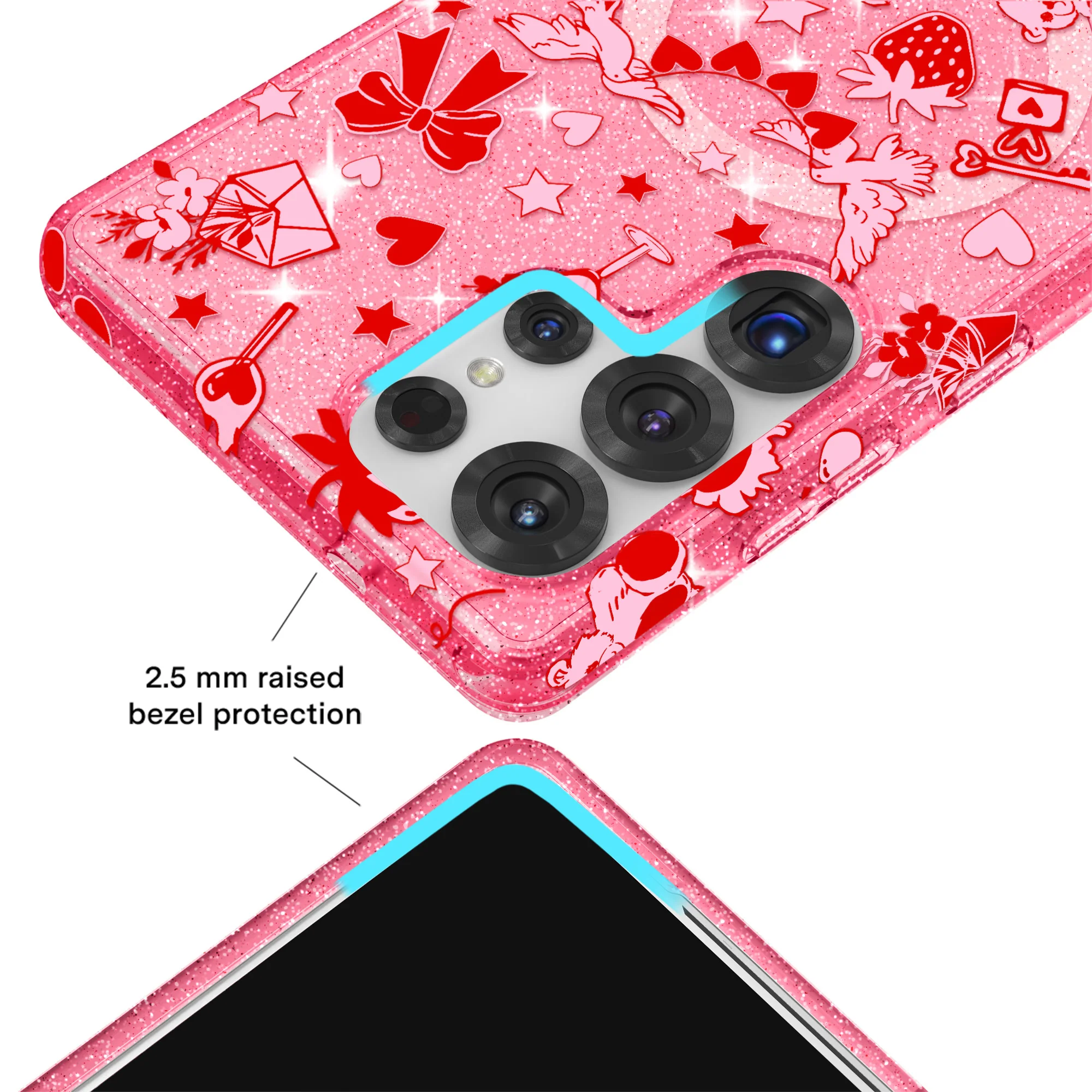 Be Mine Glitter Samsung Case - Image 58