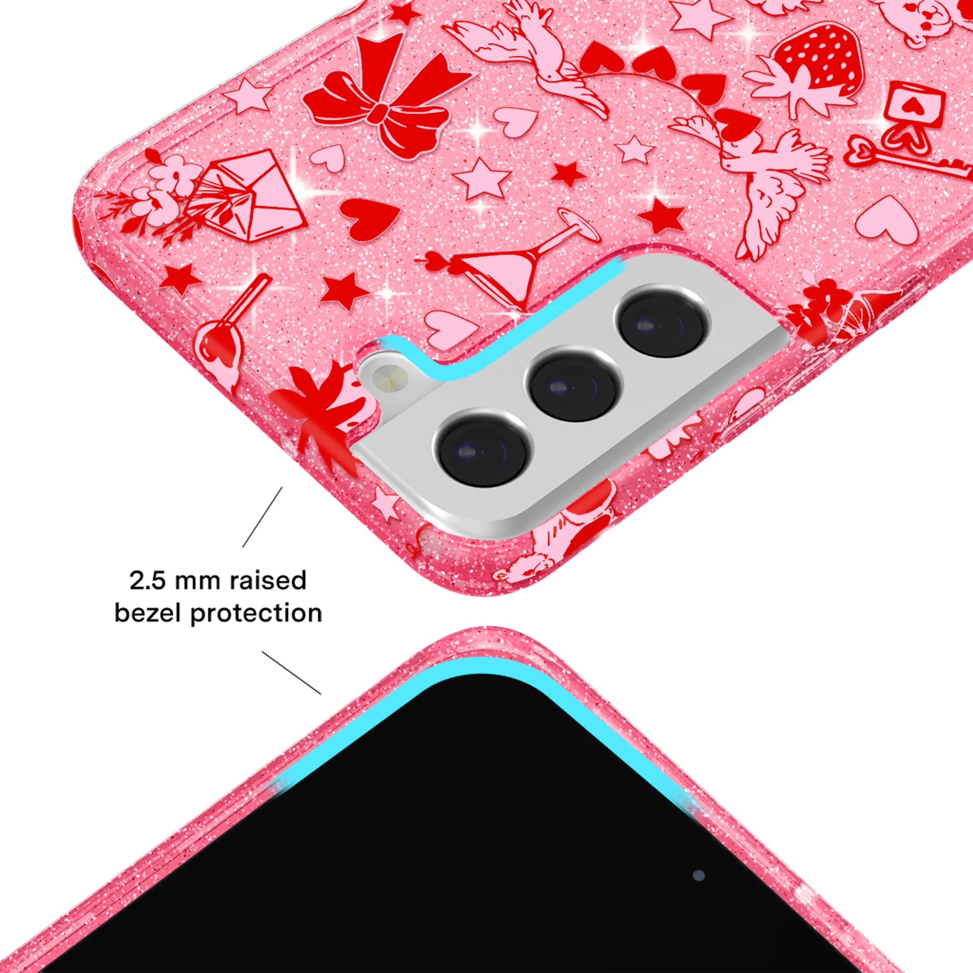 Be Mine Glitter Samsung Case - Image 8