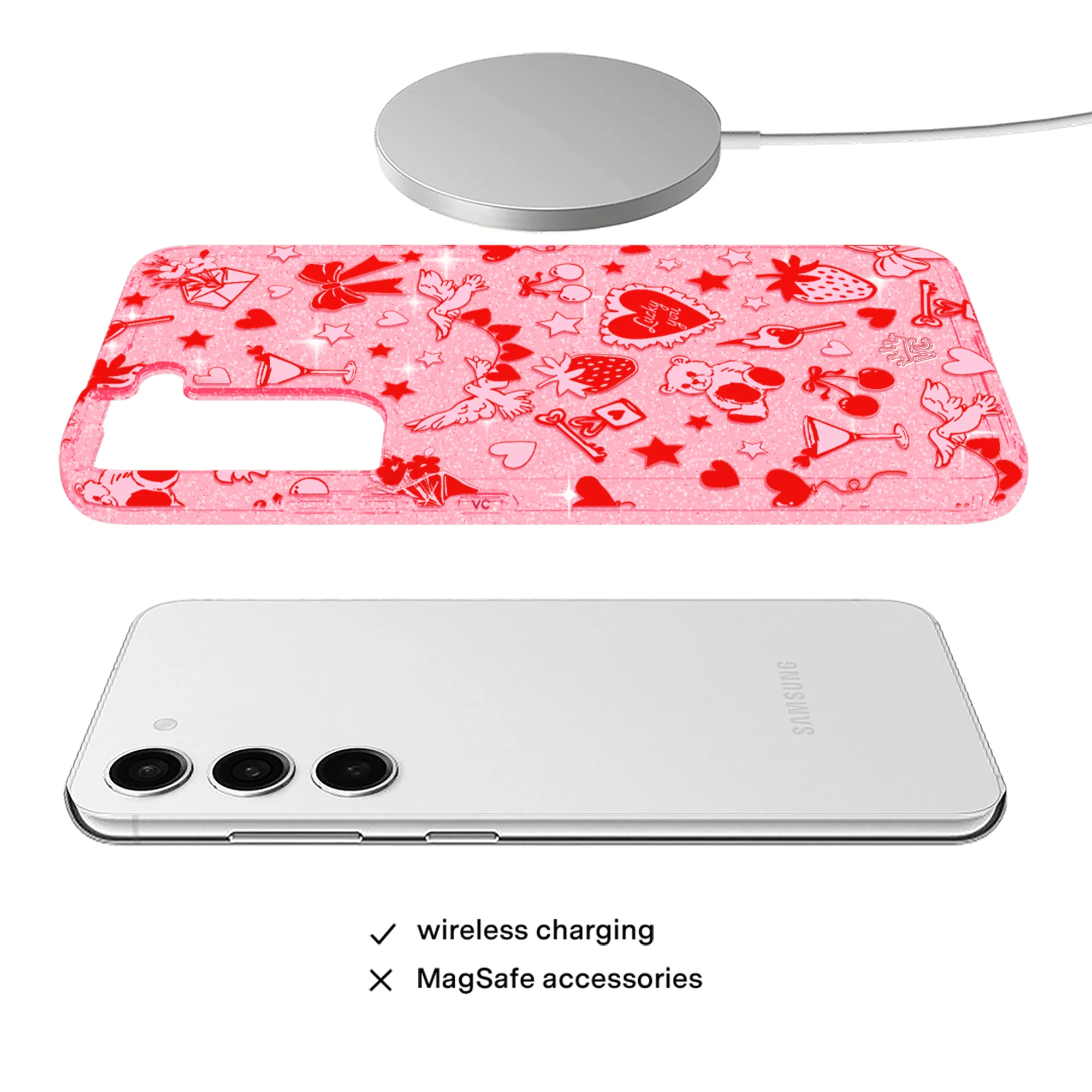 Be Mine Glitter Samsung Case - Image 9