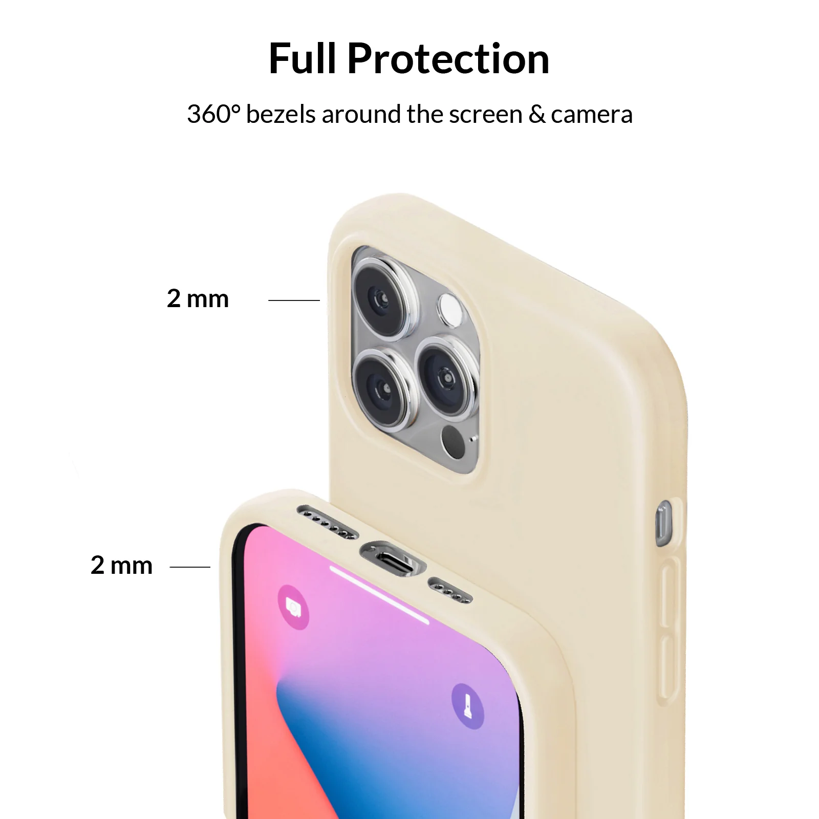 Beige Silicone iPhone Case - Image 4