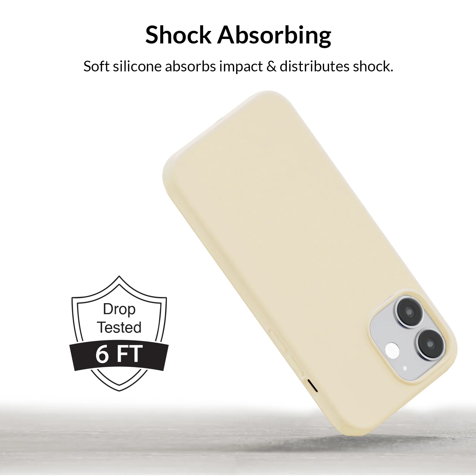 Beige Silicone iPhone Case - Image 48