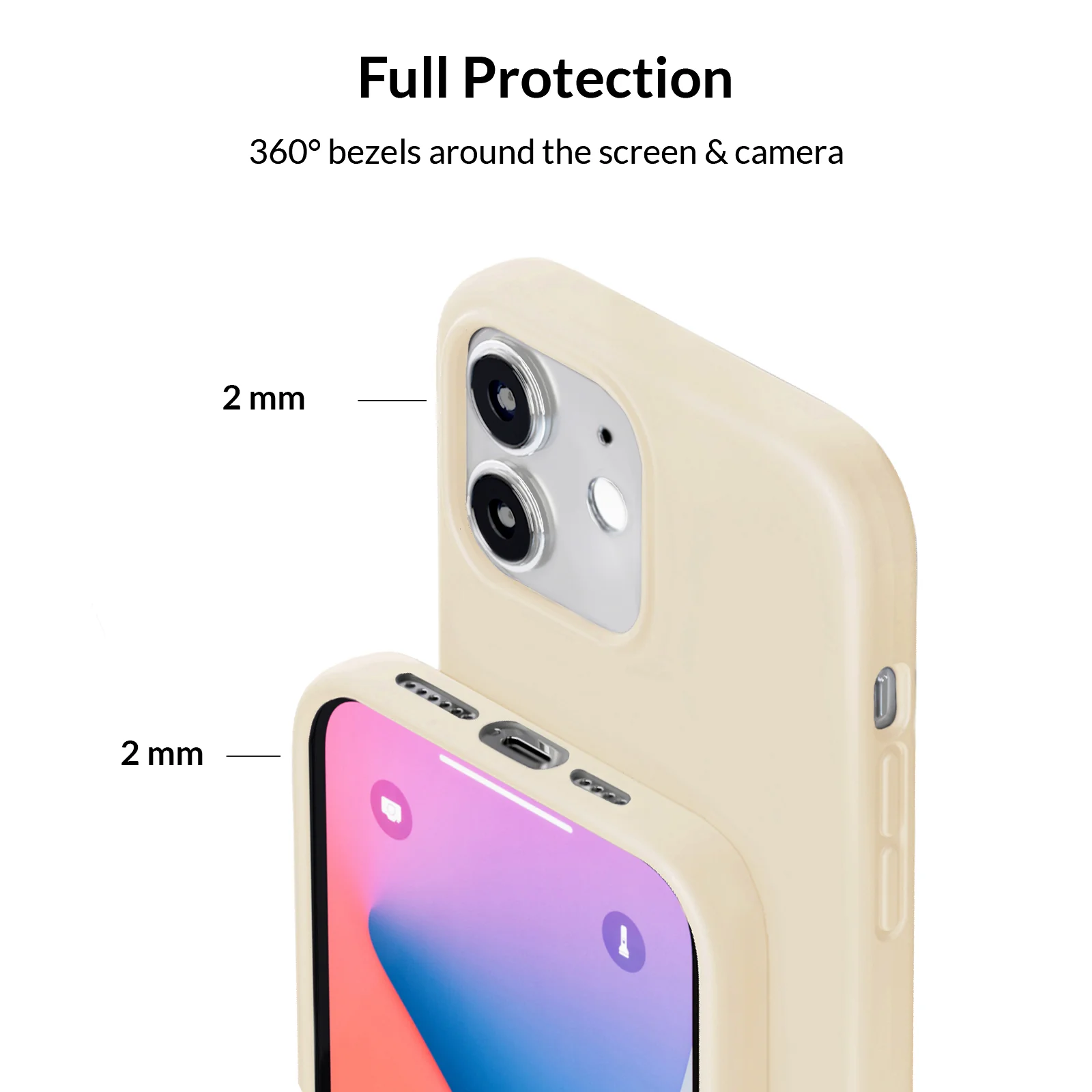 Beige Silicone iPhone Case - Image 60
