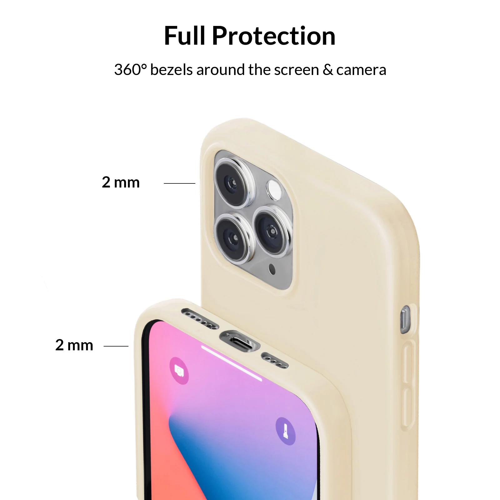 Beige Silicone iPhone Case - Image 66