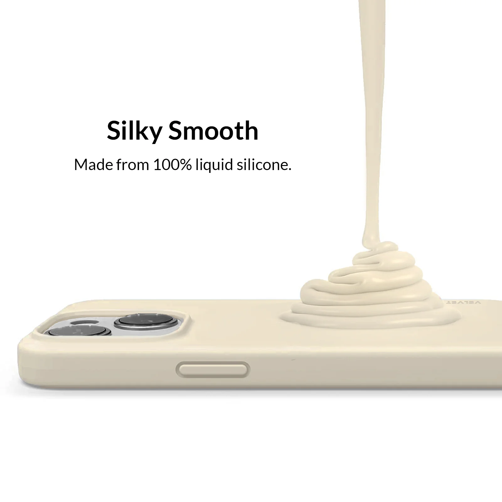 Beige Silicone iPhone Case - Image 84