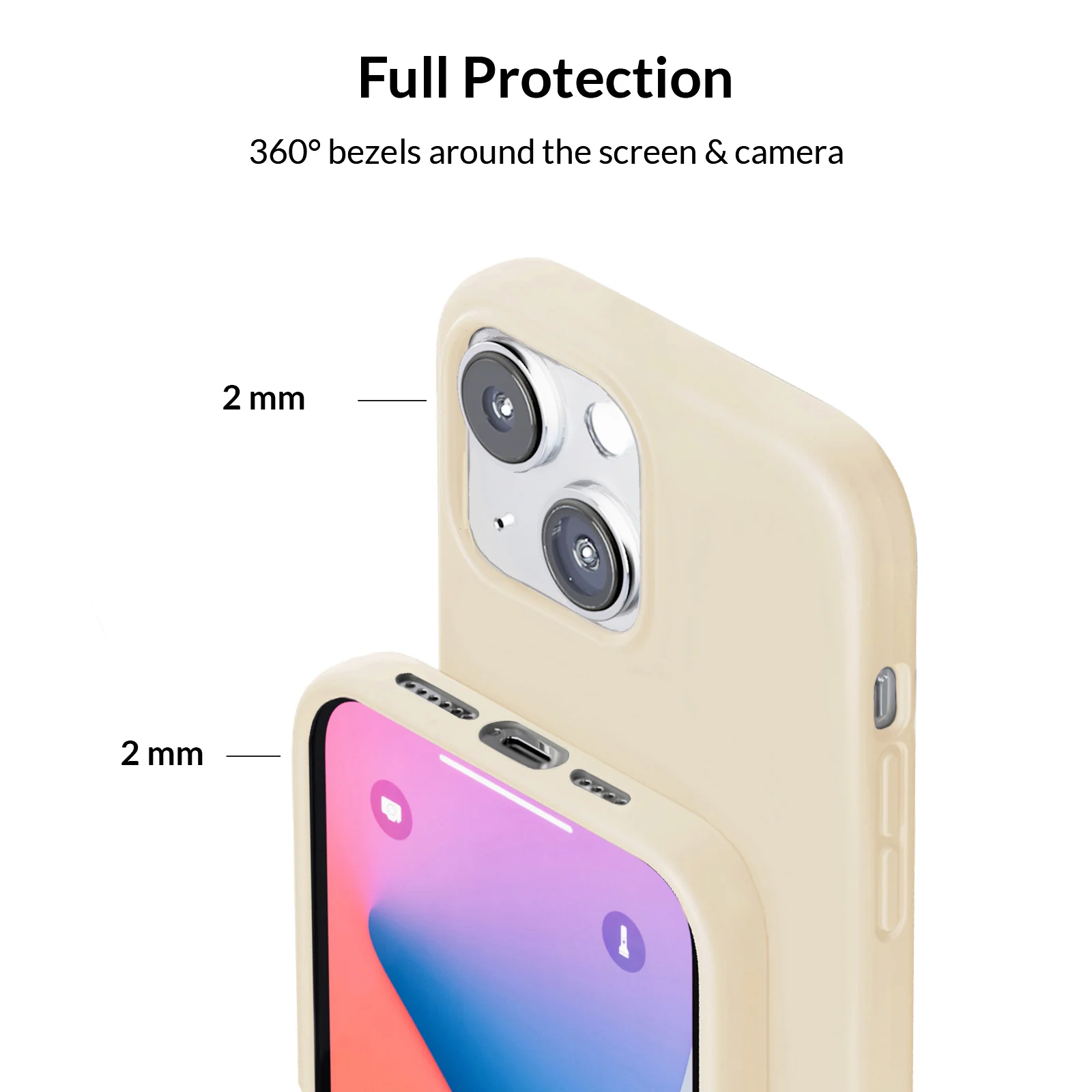 Beige Silicone iPhone Case - Image 85