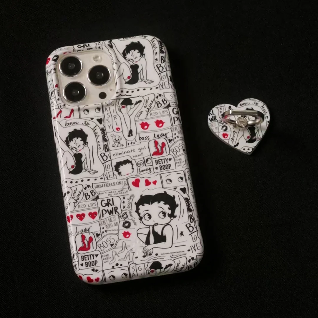 Betty Boop Girl Power Phone Ring - Image 2