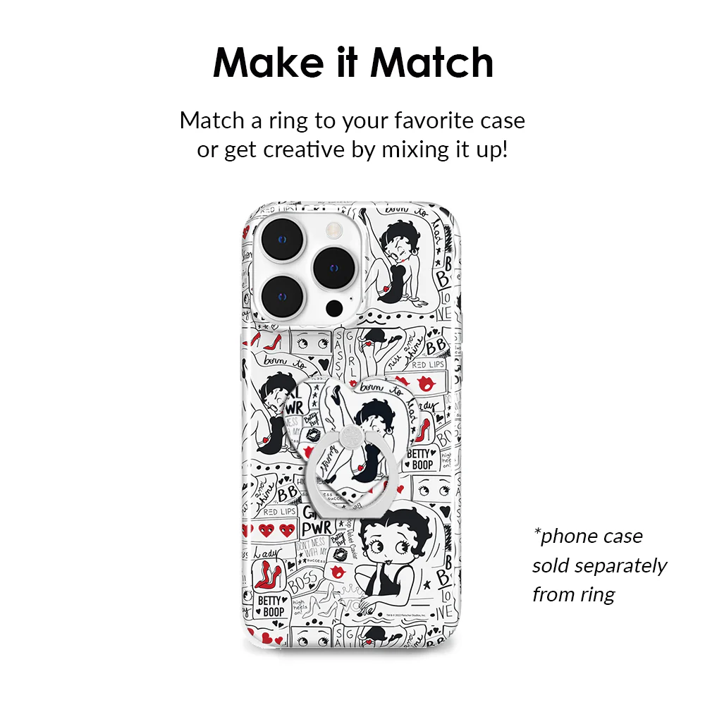 Betty Boop Girl Power Phone Ring - Image 3
