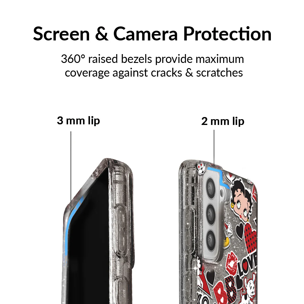 Betty Boop Sassy Glitter Samsung Case - Image 3
