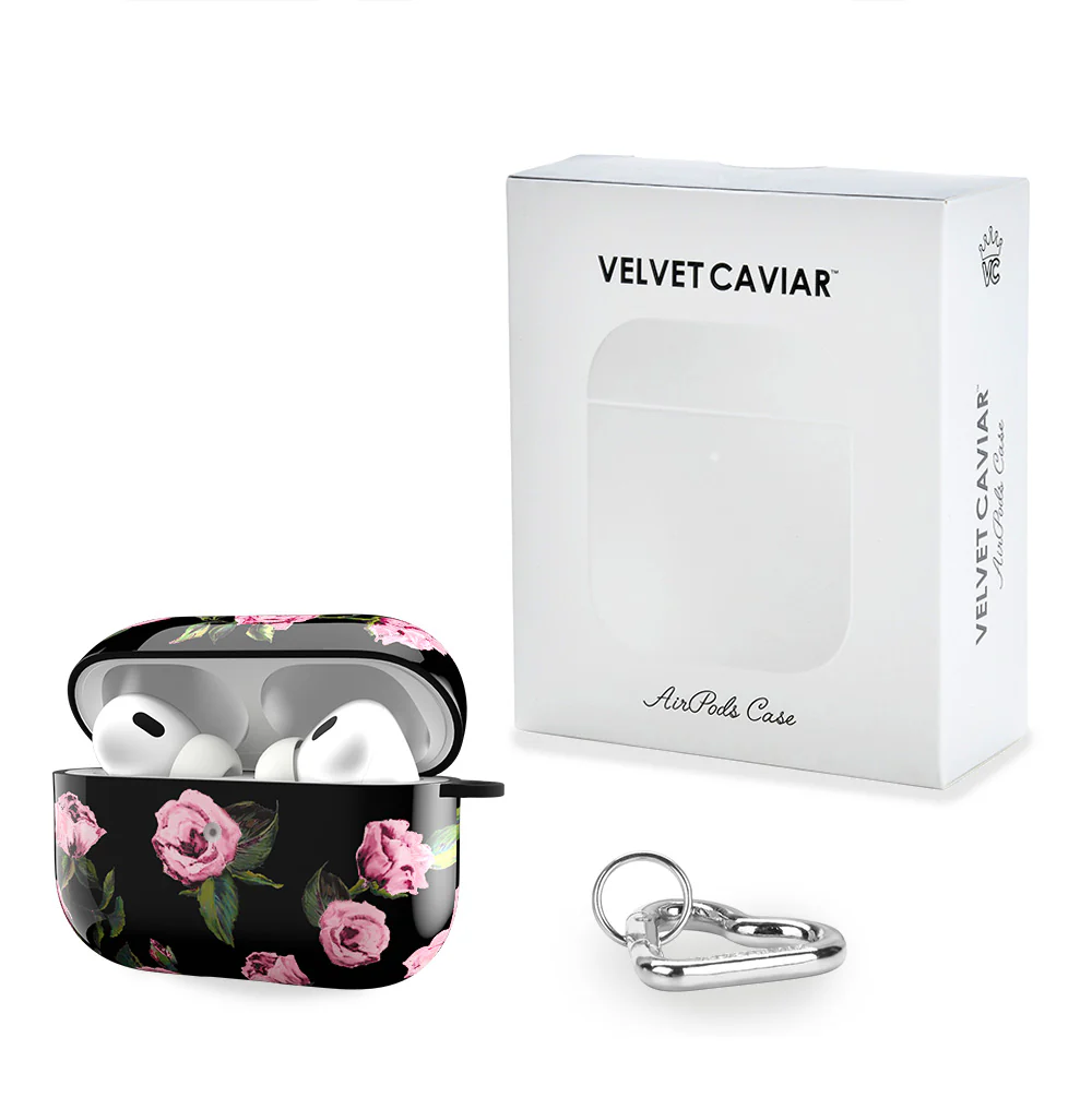 Pink Rose Floral AirPod Case - Image 10