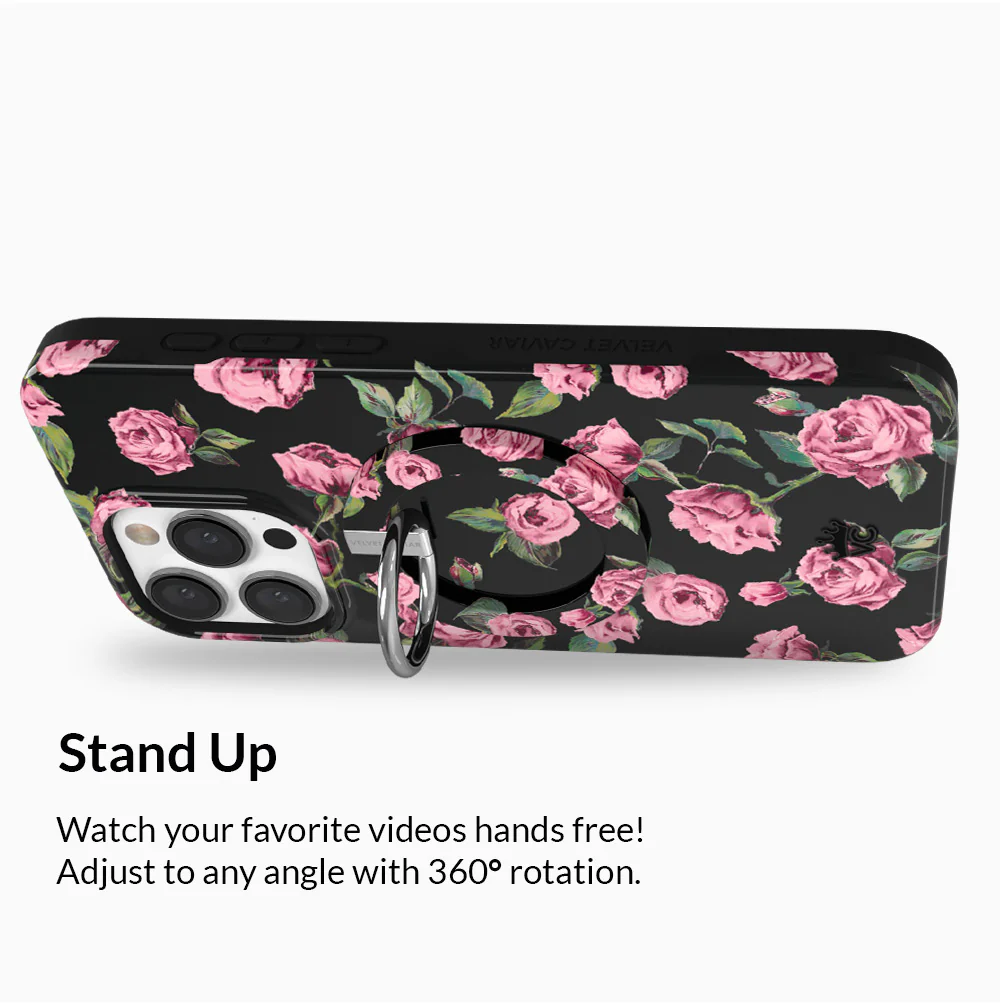 Pink Rose Floral MagSafe Grip Ring - Image 4