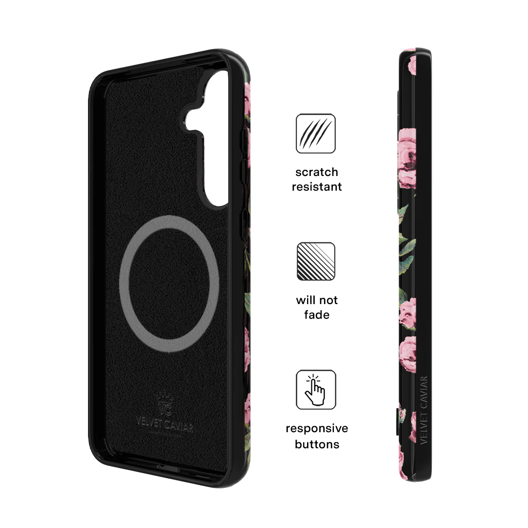 Pink Rose Floral Samsung Case - Image 21