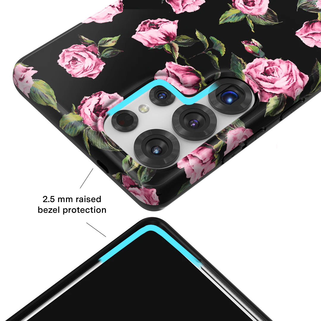 Pink Rose Floral Samsung Case - Image 24
