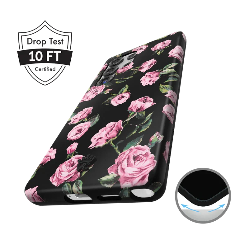 Pink Rose Floral Samsung Case - Image 26