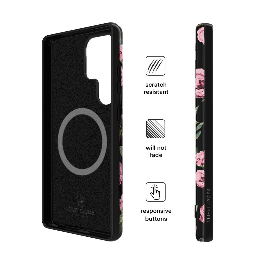 Pink Rose Floral Samsung Case - Image 27