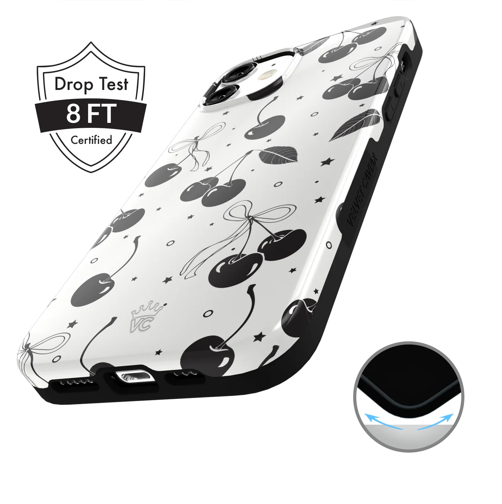 Cherry Noir iPhone Case - Image 77