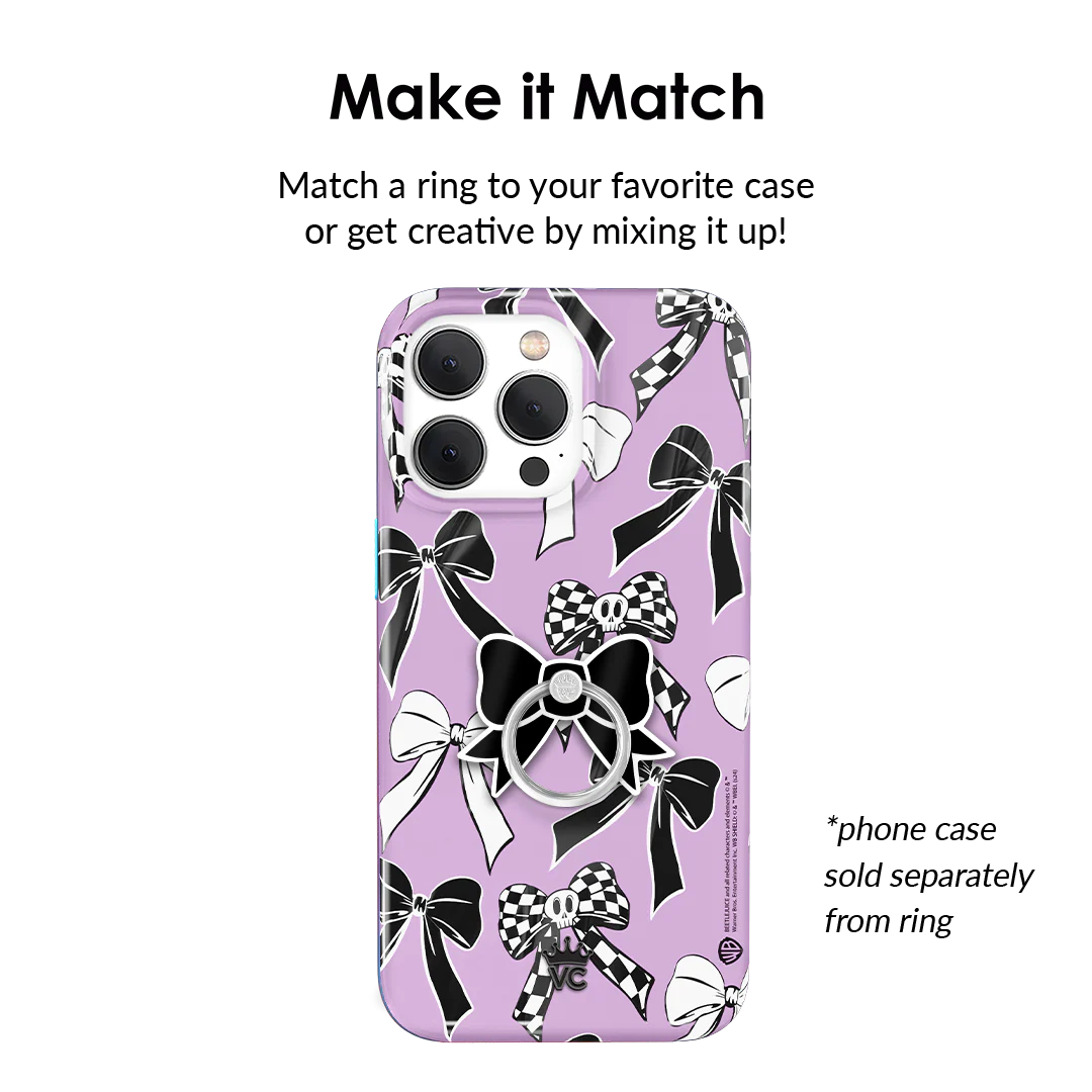 Black Bow Phone Ring - Image 2