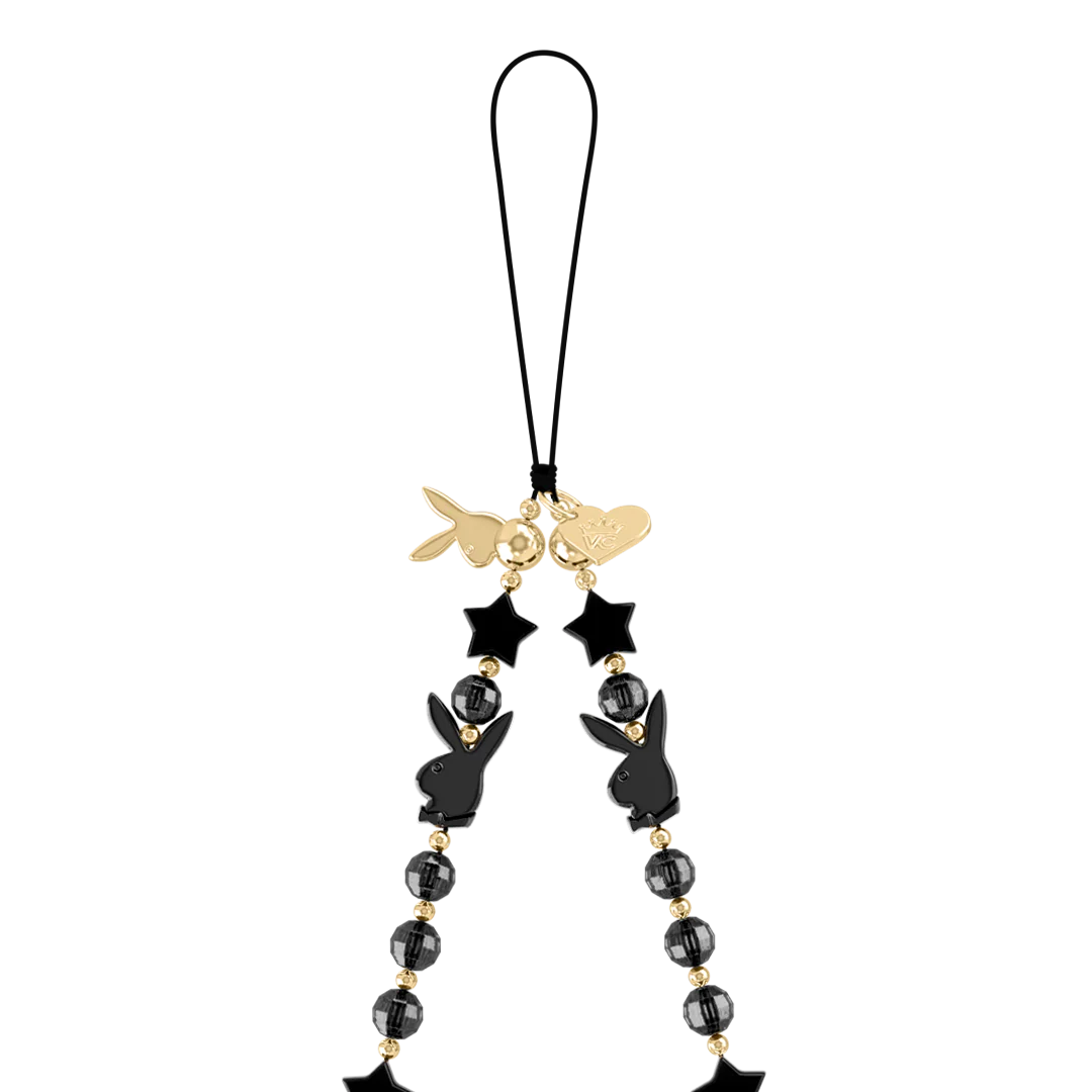 Playboy Black Bunny Phone Charm - Image 4