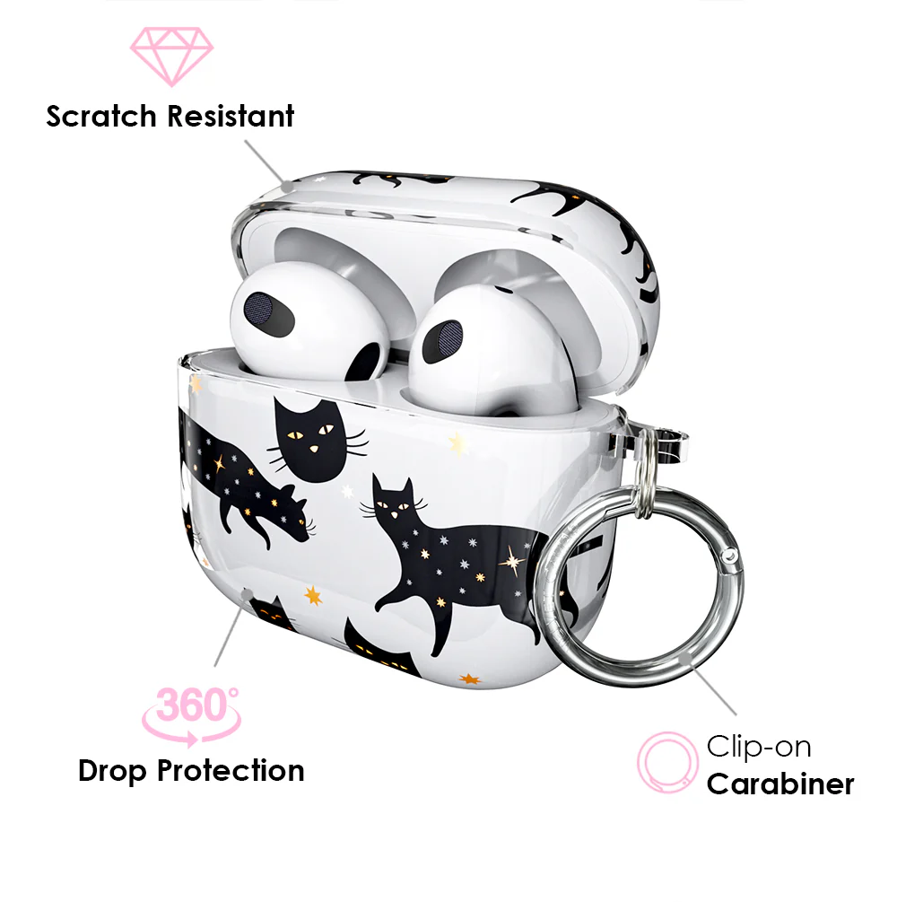 Black Cat AirPods Case - Image 10