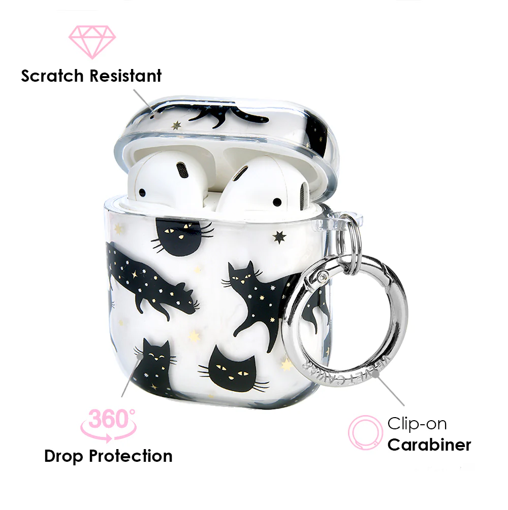 Black Cat AirPods Case - Image 2