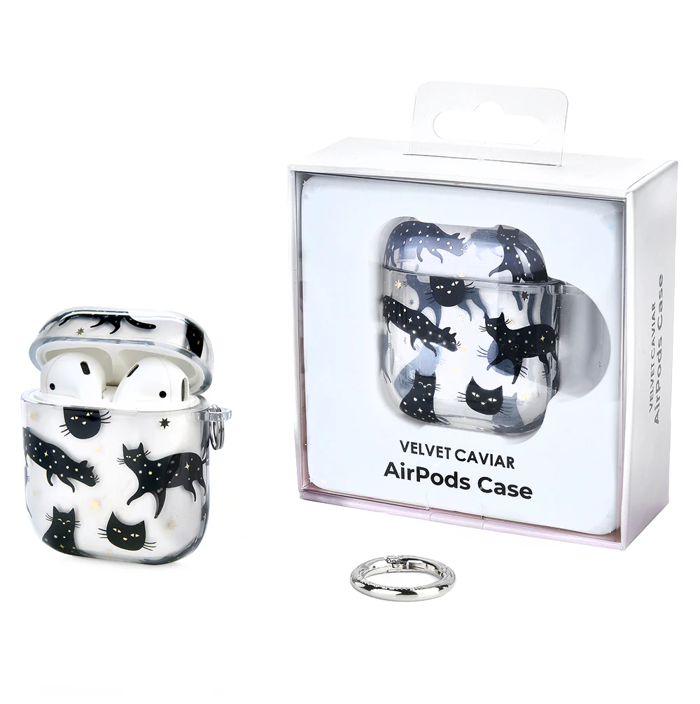 Black Cat AirPods Case - Image 4