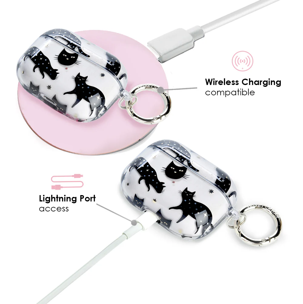 Black Cat AirPods Case - Image 7