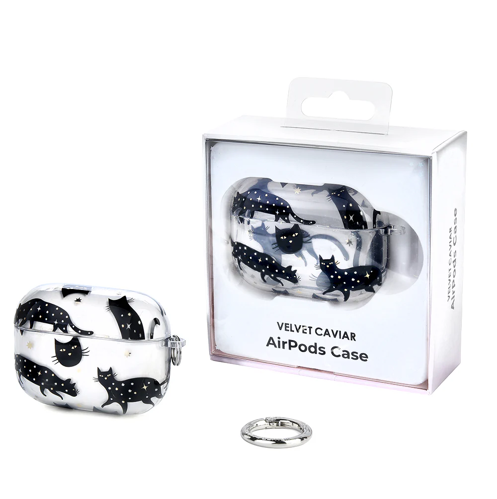 Black Cat AirPods Case - Image 8