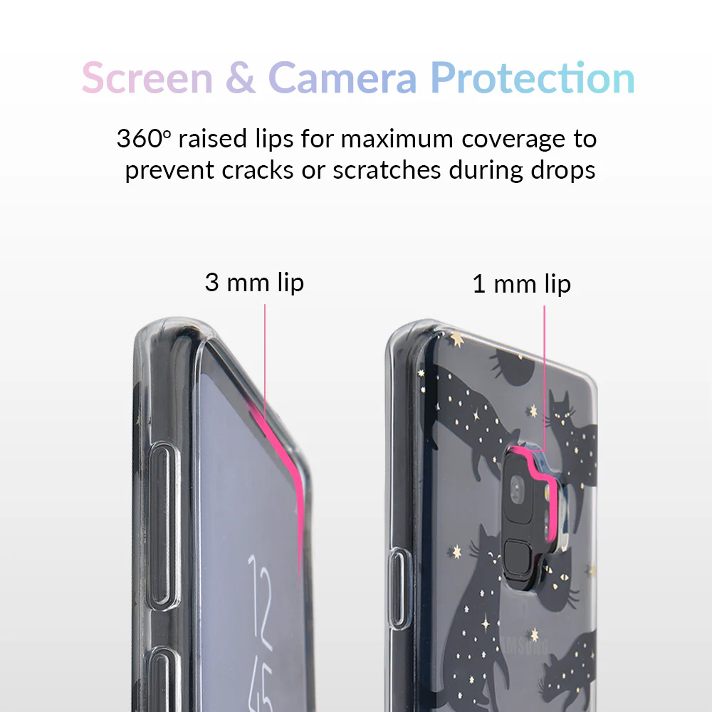 Black Cat Clear Samsung Galaxy Case - Image 21