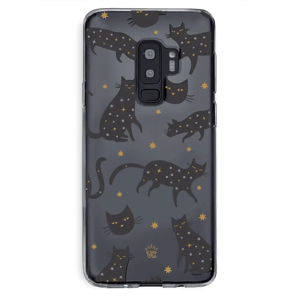 Black Cat Clear Samsung Galaxy Case - Image 25