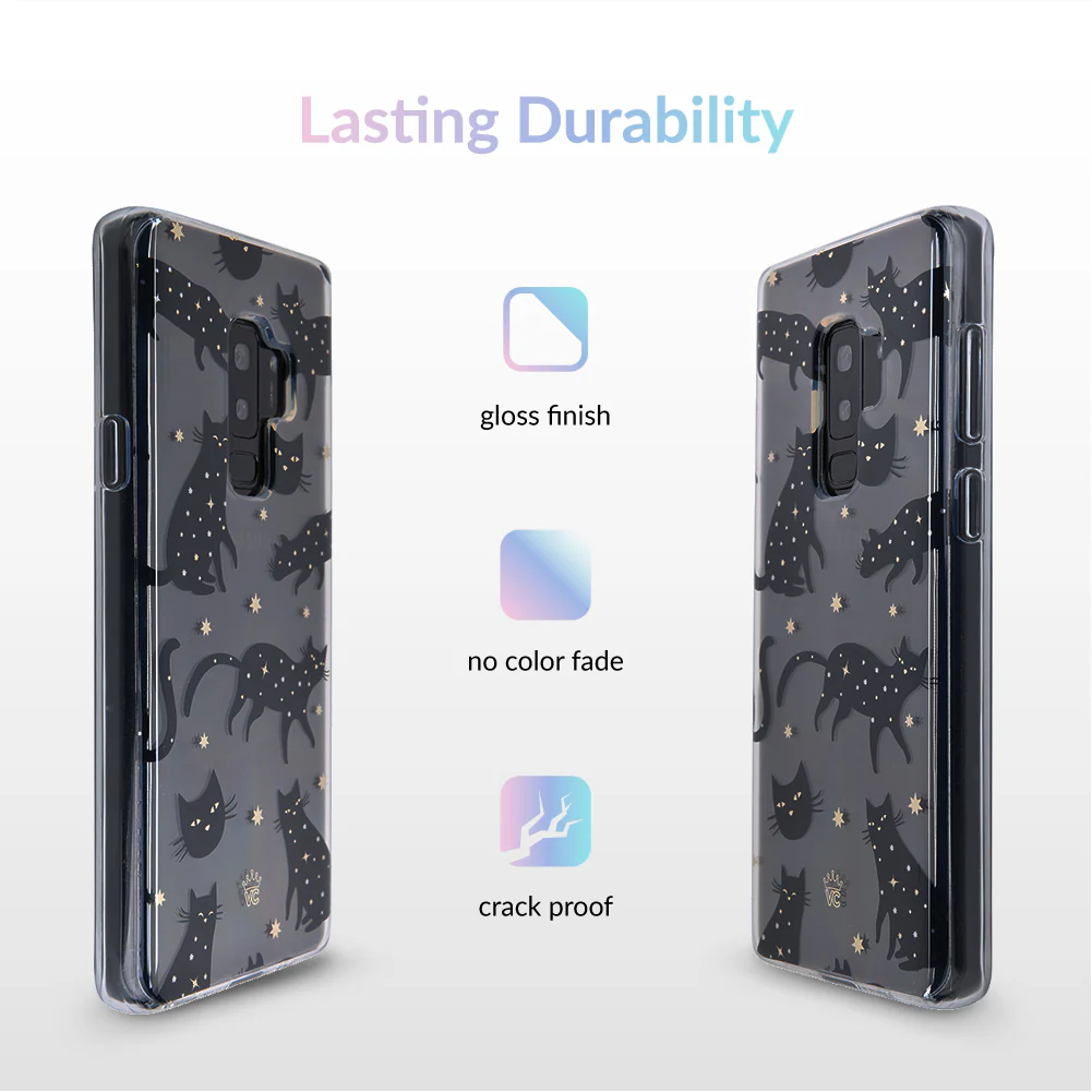 Black Cat Clear Samsung Galaxy Case - Image 27
