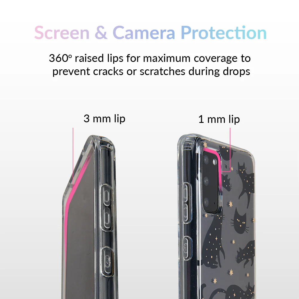 Black Cat Clear Samsung Galaxy Case - Image 41