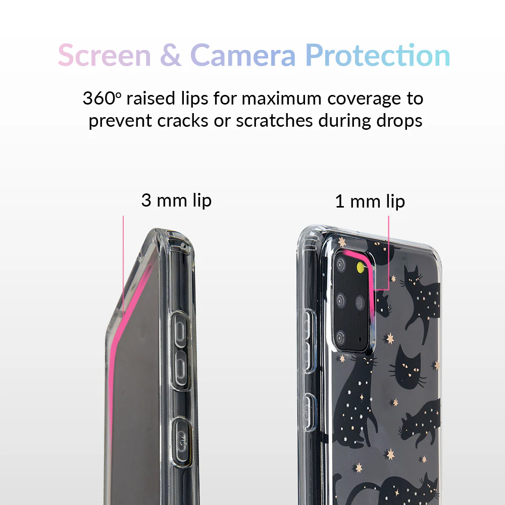 Black Cat Clear Samsung Galaxy Case - Image 46