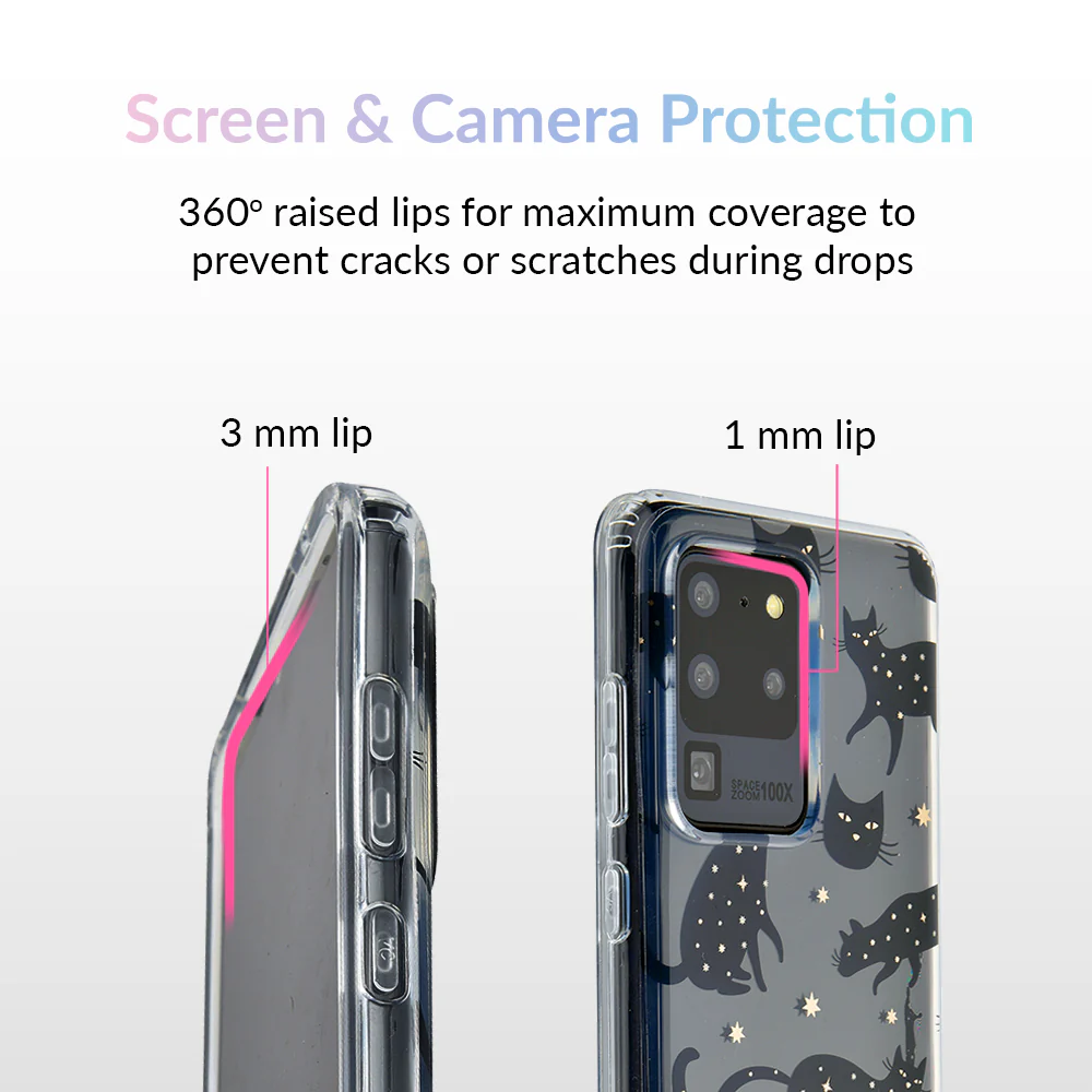 Black Cat Clear Samsung Galaxy Case - Image 51