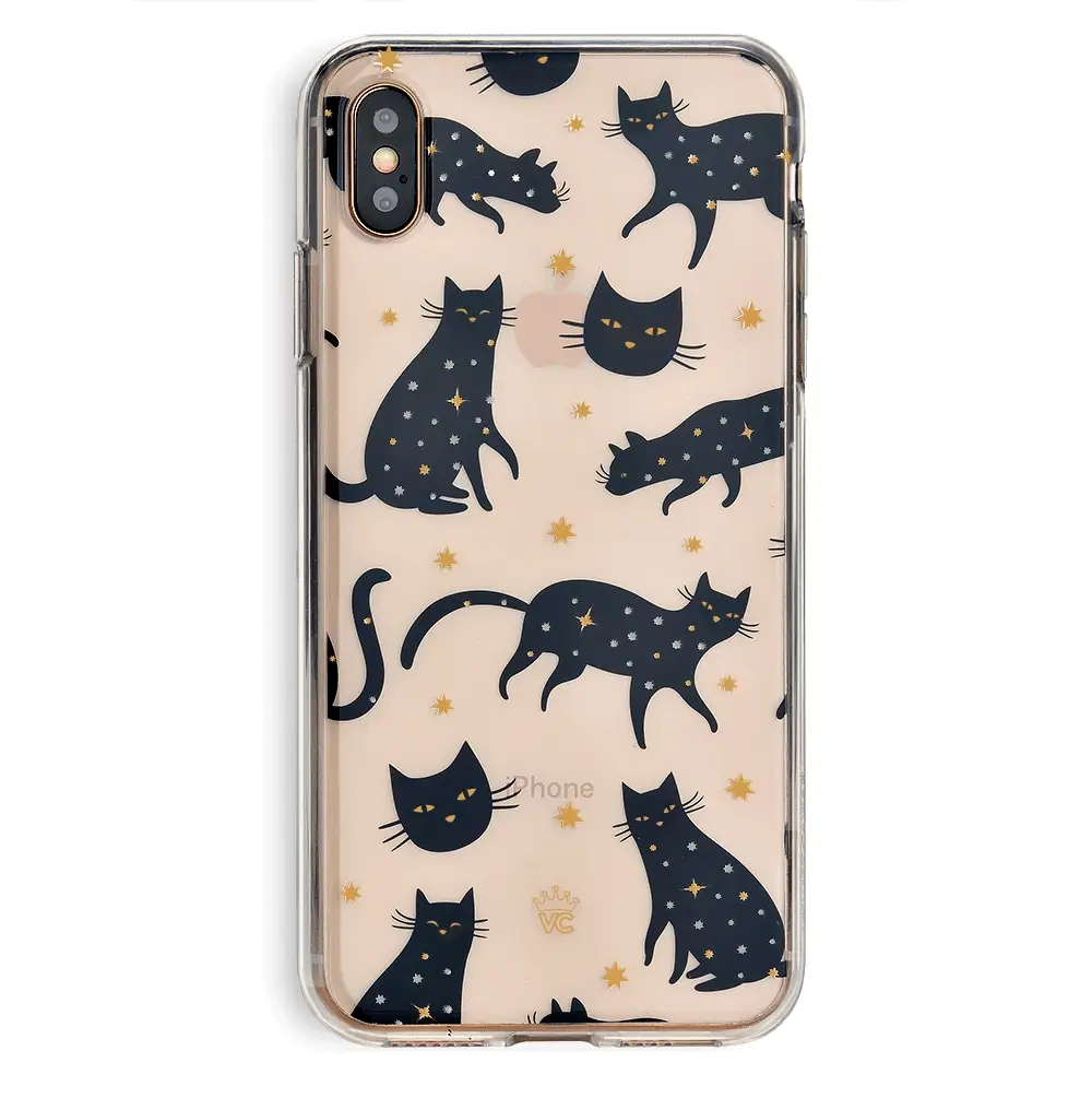 Black Cat Clear iPhone Case - Image 16