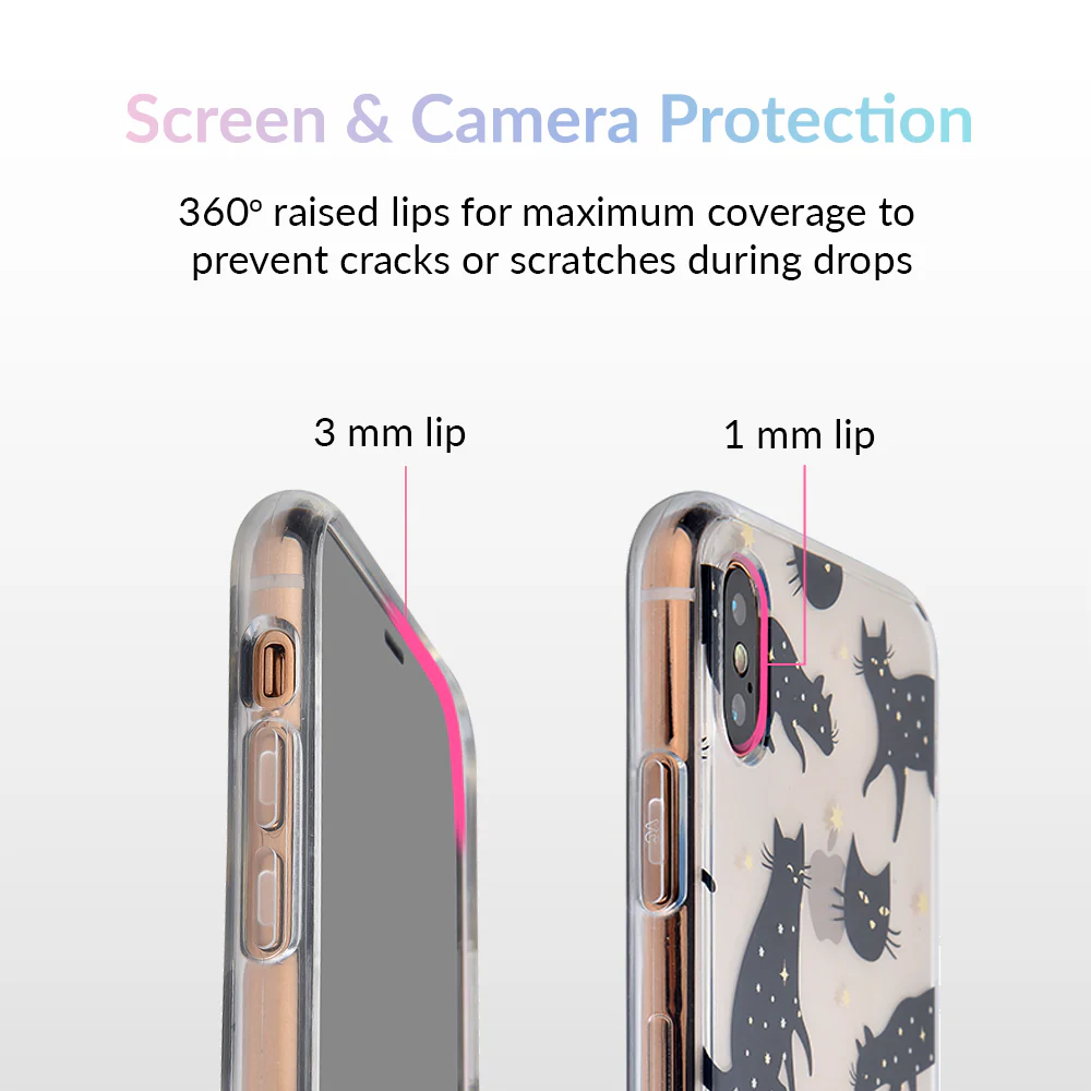 Black Cat Clear iPhone Case - Image 17