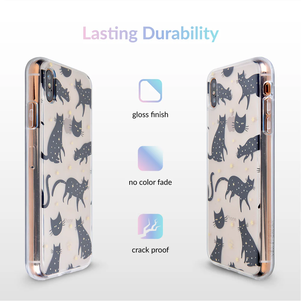 Black Cat Clear iPhone Case - Image 19