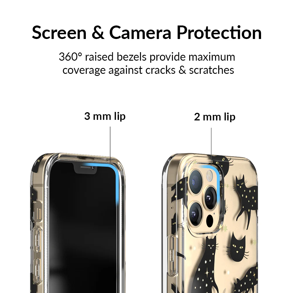 Black Cat Clear iPhone Case - Image 47