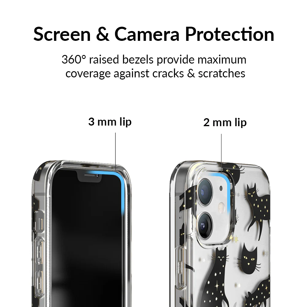 Black Cat Clear iPhone Case - Image 57