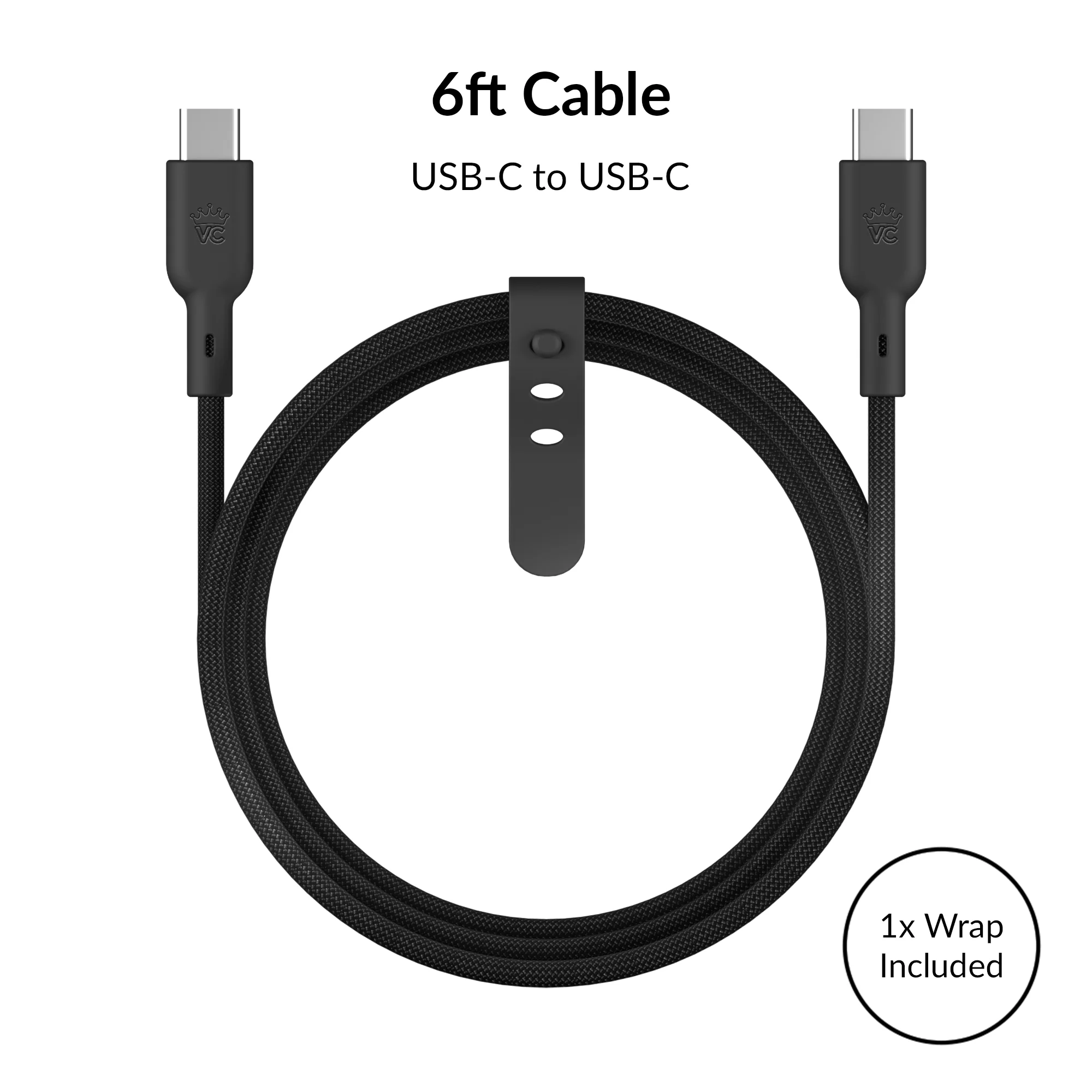 Black Fast Charging Set, Dual Port Wall Adapter + 6ft USB-C Cable - Image 5