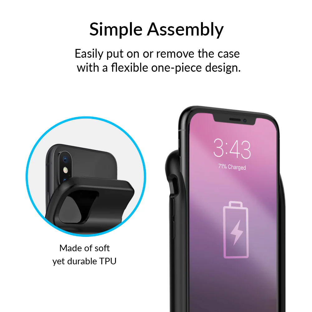 Black iPhone Charging Case - Image 17