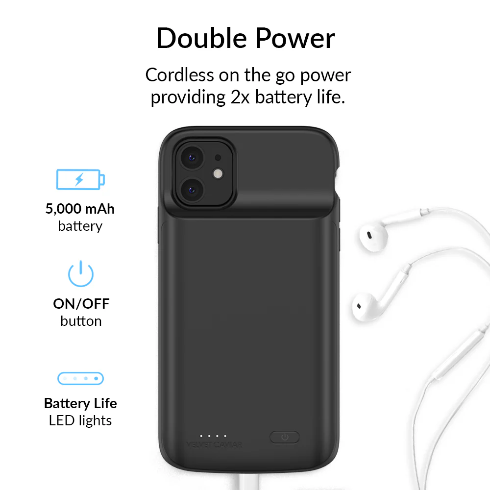 Black iPhone Charging Case - Image 20
